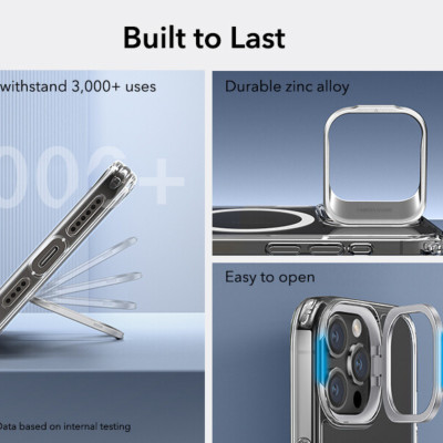 Ốp Lưng Dành Cho iPhone 15 Pro Max / iPhone 15 Pro, ESR Classic Hybrid Case with Stash Stand - HÀNG CHÍNH HÃNG