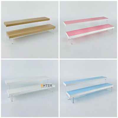 Kệ trưng bày Enter TB213 2 tầng 300x112x83mm, Kệ bậc thang để bàn, Kệ trưng bày nước hoa, mô hình