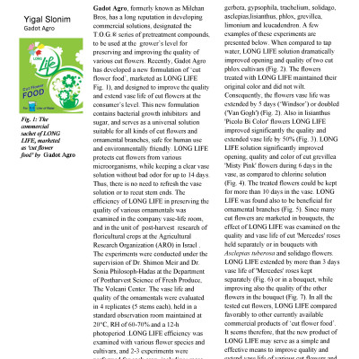 Bột Dưỡng Hoa Cắt Cành Longlife - Food for Cut Flowers - nhập khẩu ISRAEL (COMBO 100 gói tiết kiệm) giúp hoa tươi gấp 2 lần và 14 ngày không thay nước hay cắt tỉa lại gốc hoa