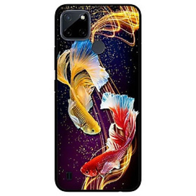 Ốp lưng dành cho Realme C21Y - C25Y mẫu Cặp Cá Vàng Đỏ