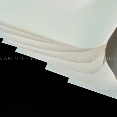 Giấy nhựa trắng mờ (White matte PET) dầy 115 khổ 32x47