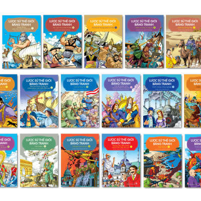 (Boxset – in màu) LƯỢC SỬ THẾ GIỚI BẰNG TRANH (17 Cuốn) – Li Zheng - Nxb Kim Đồng 