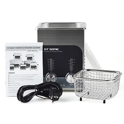 Máy rửa siêu âm GTsonic T2 – 2L, công nghệ sóng siêu âm hiện đại, làm sạch nhanh mọi vết bẩn, vết hoen ố và cặn bám trên bề mặt sản phẩm, phù hợp trang sức, mắt kính, đồng hồ, linh kiện điện tử – Hàng chính hãng