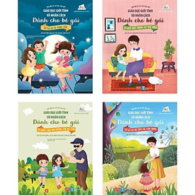 Combo Giáo Dục Giới Tính Và Nhân Cách Dành Cho Bé Gái (Trọn Bộ 4 Tập)