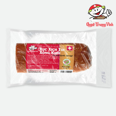 Xúc xích tỏi cắt khúc/Garlic sausage (Portion)500GR/PE