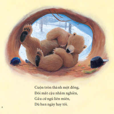 Sách tranh song ngữ Gấu say ngủ - Ehomebooks