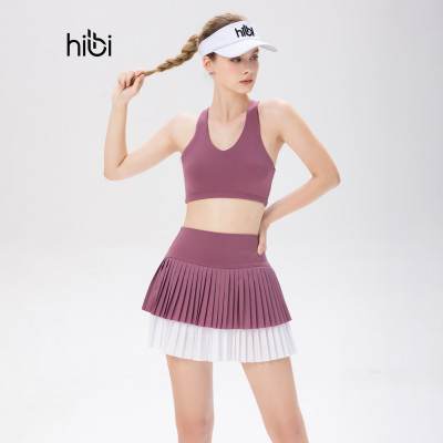 Váy Tập Pickleball Hibi Sports SK003, Kiểu Xếp Ly 2 Tầng, Chất Vải Cao Cấp