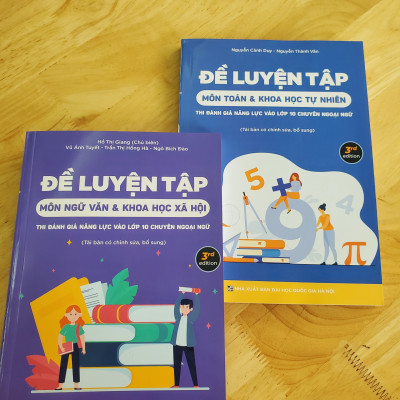 Combo sách Ôn thi Chuyên Ngoại Ngữ (Toán + Văn) - Đề luyện tập ôn thi vào lớp 10 THPT Chuyên Ngoại Ngữ