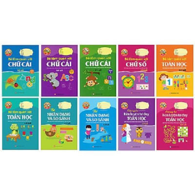 Sách - Giúp Bé Vững Bước Vào Lớp 1 - Bé Làm Quen Với Toán Học (5 -6 Tuổi) - Tân Việt Books