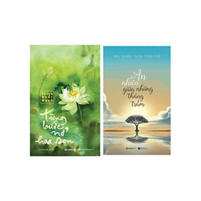 Combo Từng Bước Nở Hoa Sen + An Nhiên Giữa Những Thăng Trầm (Bộ 2 Cuốn) - SGB