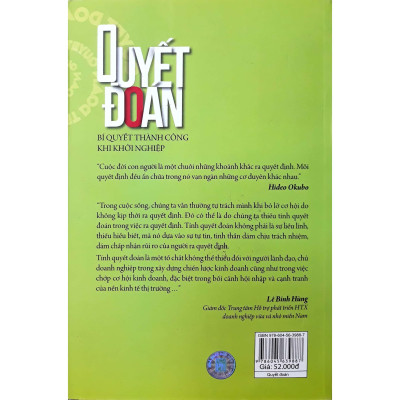 Sách - Quyết Đoán - Bí Quyết Thành Công Khi Khởi Nghiệp - NXB Phụ Nữ