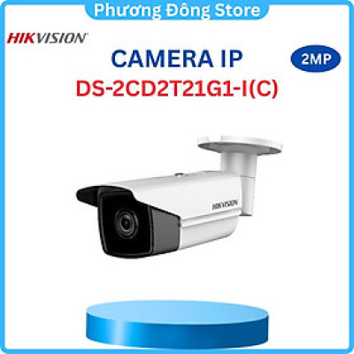Camera IP HIKVISION Hồng ngoại DS-2CD2T21G1-I (C)  2.0 Megapixel hồng ngoại 50 mét, Phát hiện chuyển động ,.-Hàng chính hãng