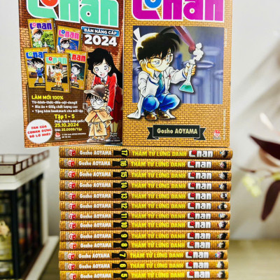 Truyện tranh Thám Tử Lừng Danh Conan Bản Nâng Cấp full 40 tập (kèm Book mark) + Tặng Lịch phát hành - Chang Book