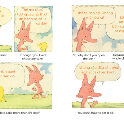 Sách Song ngữ: Tình bạn diệu kỳ - Phát triển EQ (Chick & Fox) : Phép màu từ thói quen gọn gàng