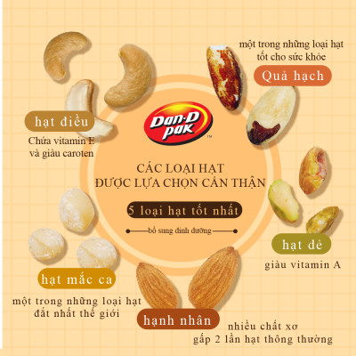 Hạt Premium 215g Dan D Pak