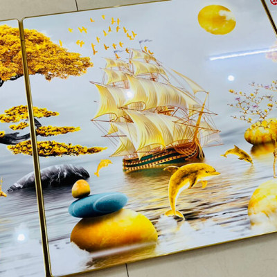 TRANH TRÁNG GƯƠNG - TRANH THUẬN BUỒM XUÔI GIÓ - TRANH TREO TƯỜNG TẶNG TÂN GIA - TRANH KHAI TRƯƠNG - TRANH TREO TƯỜNG PHÒNG KHÁCH - TRANH TRÁNG GƯƠNG THUẬN BUỒM XUÔI GIÓ(TẶNG KÈM ĐINH 3 CHÂN)