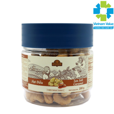 Hạt điều Sea Salt Caramel 200g Lafooco