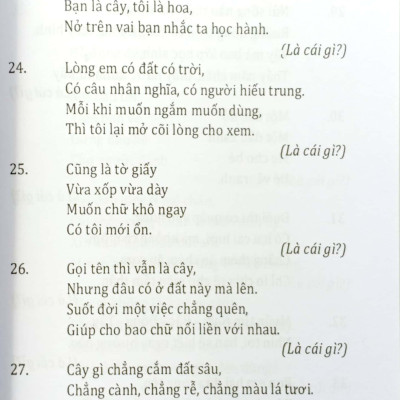 Câu Đố Tuổi Học Trò