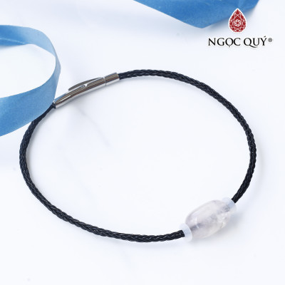 Vòng dây thép đá thạch anh hồng mệnh hỏa, thổ - Ngọc Quý Gemstones