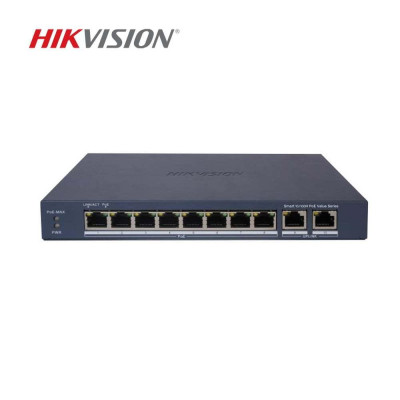 Bộ chia HIKVISION SWITCH POE HIKVISION DS-3E1310P-EI/M Switch quản lý PoE 8 Ports - Hàng chính hãng