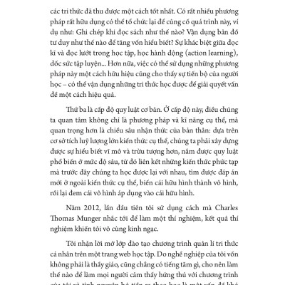 Tri Thức Cực Hạn - Tối Ưu Hóa Kĩ Năng Học Tập Và Quản Lí Tri Thức Cá Nhân