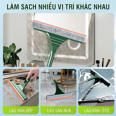 Cây lau kính, gạt chùi kính đa năng 2 đầu trong 1