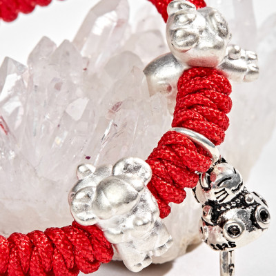 Vòng Thắt Dây Đỏ Tam Hợp Quý Nhân Hợi Mẹo Mùi Ngọc Quý Gemstones