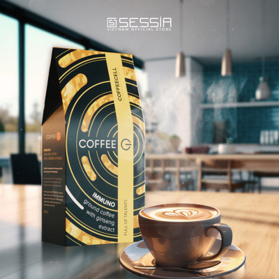 Combo 2 Gói Immuno - Cà Phê Rang Xay Với Nhân Sâm Hoàng đế COFFEECELL (250g x 2 Gói) - Bản giao hưởng hương vị trong một tách cà phê đen - Hàng Chính Hãng