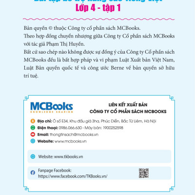 Bài Tập Bổ Trợ Nâng Cao Tiếng Việt Lớp 4 - Tập 1 (Theo Chương Trình Của Bộ Sách Kết Nối Tri Thức Với Cuộc Sống)