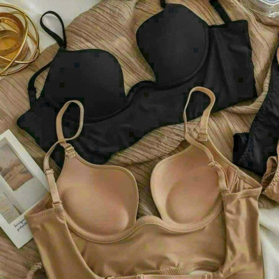 Áo lót hở lưng khoét chữ U 328 — Bra đa năng không lộ dây, mút mỏng định hình, cho áo hở lưng