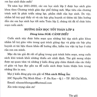 Hướng Dẫn Học Tốt Toán Lớp 2 - Tập 2 (Dùng Kèm SGK Cánh Diều) - HA