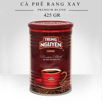 Cà Phê Rang Xay Pha Phin Premium Blend Trung Nguyên Legend - Lon 425gr (Vị đậm, thơm lâu, cafein thấp)