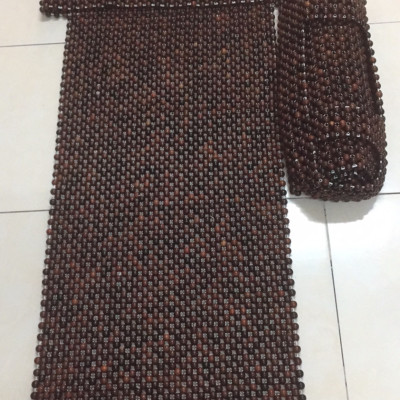 Đệm Lót Khoác Vai Ghế Xe Ô Tô Hạt Gỗ Cẩm Lai Cao Cấp ( video , hình thật )