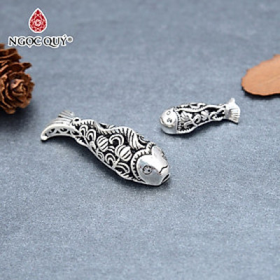 Charm bạc hình con cá - Ngọc Quý Gemstones
