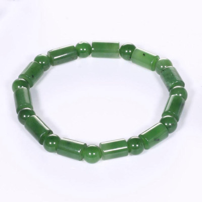 Vòng tay đốt trúc đá ngọc bích AAA 6mm mệnh hỏa, mộc - Ngọc Quý Gemstones