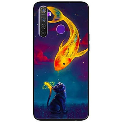 Ốp lưng dành cho Realme 6i mẫu Mèo Và Cá