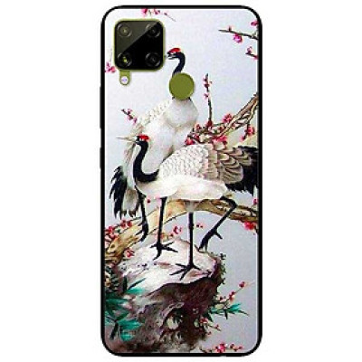 Ốp lưng dành cho Realme C15 mẫu Hạc Anh Đào