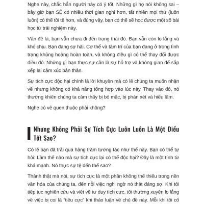 Phá Bẫy Tích Cực Độc Hại - Trung Thực Với Cảm Xúc Trong Một Thế Giới Ám Ảnh Với Hạnh Phúc