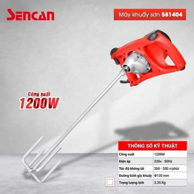 MÁY KHUẤY SƠN 1200W 581404 SENCAN - HÀNG CHÍNH HÃNG