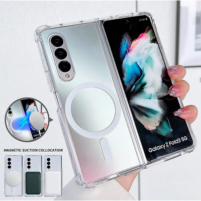 Ốp lưng chống sốc trong suốt hỗ trợ sạc Maqsafe cho Samsung Galaxy Z Flip 3 / Z Flip 4 hiệu Likgus Maqsafe Magetic Case siêu mỏng 1.5mm, độ trong tuyệt đối, chống trầy xước, chống ố vàng, tản nhiệt tốt - hàng nhập khẩu