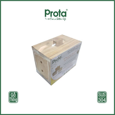 [CHÍNH HÃNG] HỘP GỖ ĐỰNG THẢO DƯỢC CHO PHÒNG XÔNG HƠI PROTA