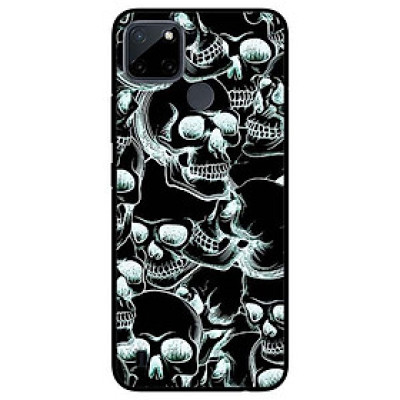 Ốp lưng dành cho Realme C21Y - C25Y mẫu Lâu Trắng Đen