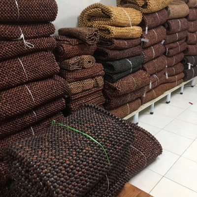 Chiếu Hạt Gỗ Cẩm Cao Cáp - Kích Thước 1,8mx2m hạt 1.2cm ( video , hình thật )