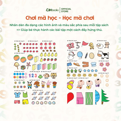 Sách Toán cho bé, Phát triển tiềm năng toán học cho trẻ - Toán học cho trẻ mẫu giáo - Lớp chồi 2 (Tái bản 2021)- 2HBooks
