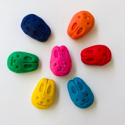 Khuôn thỏ 3D chơi bột nặn đất nặn an toàn