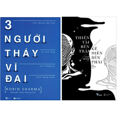 Combo 2Q: Ba Người Thầy Vĩ Đại + Thiên Tài Bên Trái, Kẻ Điên Bên Phải (Tác Phẩm Kinh Điển Bán Chạy)