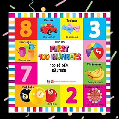 Sách - 100 Từ Đầu Tiên - Số Đếm- Song Ngữ (VT)