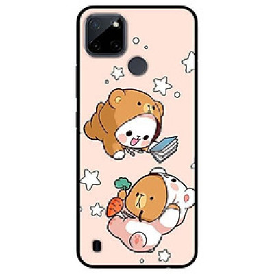 Ốp lưng dành cho Realme C21Y - C25Y mẫu Hai Chú Gấu Bay