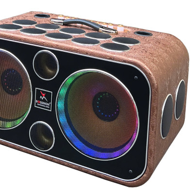 Loa Karaoke xách tay 18 Đường Tiếng Bossinon N2536K - Loa Kèm 2 Micro, Công Suất 800W Echo, Reverb ,2 Bass 25Cm - Hàng chính Hãng