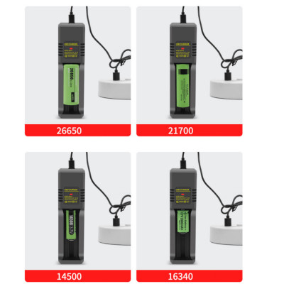 Bộ sạc pin MS-5D81H tự ngắt khi pin đầy cho pin 18650, 2A, 3A, pin 18500, 26650, 14500 và 16340